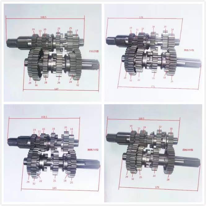 Main and secondary shafts